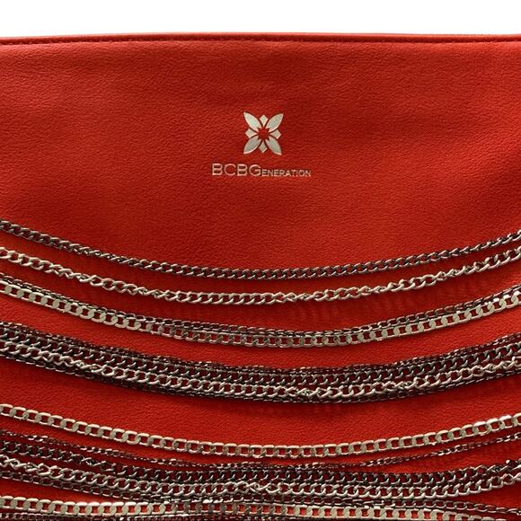 BCBGeneration | Milena Red Crossbody Silver Chain - Picture 3 of 12